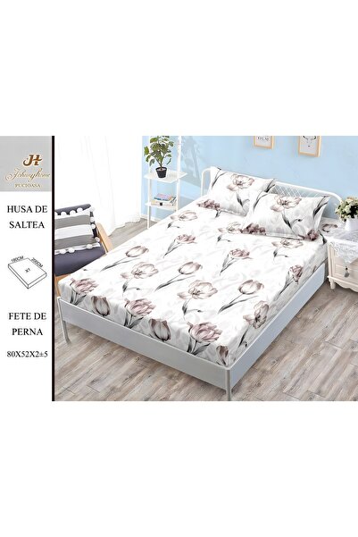 OEM Satin Cotton Bed Cover 2 Persons 3 Pieces with Stretchy 180x200 cm, Model...