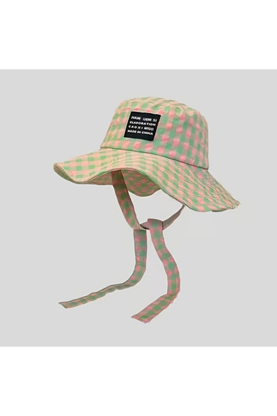 Choice green Plaid Fishing Cap Breathable Summer Sun Protection Hiking Bucket...