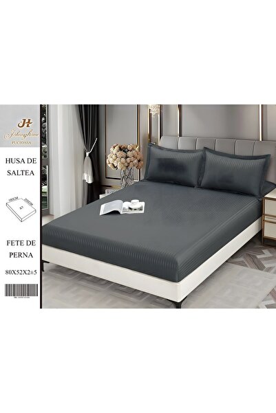 OEM Damask Bed Cover 2 Persons 3 Pieces with Stretchy 180x200 cm, Model Dh-08