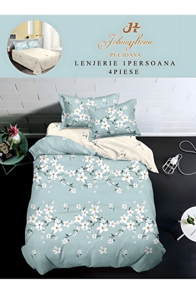 naniland.ro Lenjerie de Pat Finet 1 Persoană 4 Piese fără Elastic 155x200 cm,...
