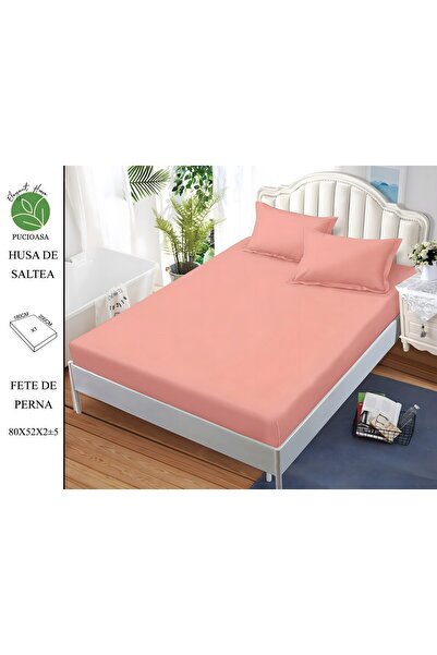 naniland.ro Husă de Pat Finet Unicolor 2 Persoane 3 Piese cu Elastic 180x200 ...