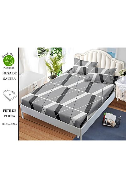 naniland.ro Husă de Pat Finet 2 Persoane 3 Piese cu Elastic 180x200 cm, Model...