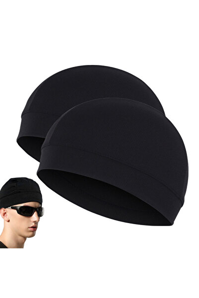 Choice3 2pcs Black 5/2/1pc Summer Cooling Skull Caps Helmet Liner Anti-UV Ant...