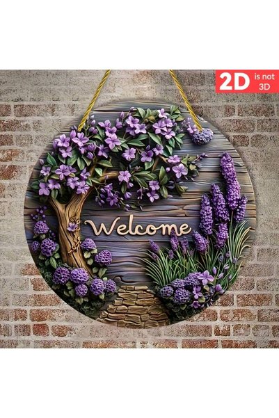 YALOVA SHOP UV Baskı Modern Ve Şık Kapı Süsü Welcome Kapı Süsü Tablosu
