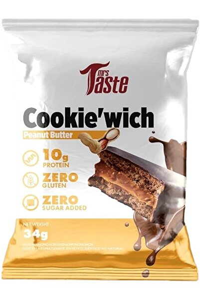 MRS TASTE Cookie'wich with 10g protein, On the Go Protein Cookie with No Adde...