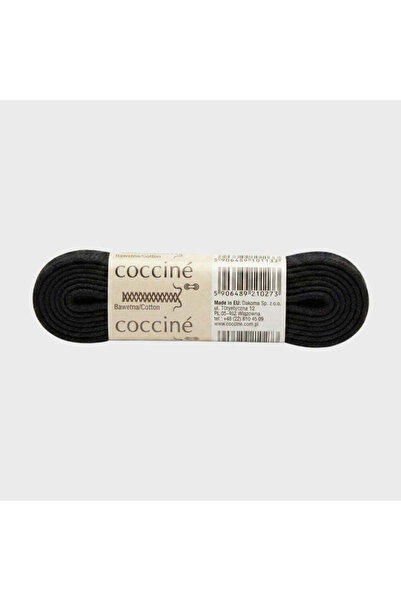Coccine Sireturi Late din Bumbac 120cm, 7B - Cotton Shoe Laces, 02 - Black / ...