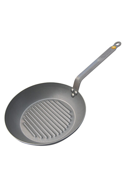 OEM Tigaie grill, DeBuyer, Otel carbon, 26 cm, Gri