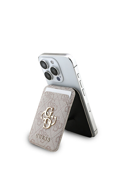Guess Licensed Pu Leather 4g Patterned Metal Large 4g and Text Logo Magnetic ...