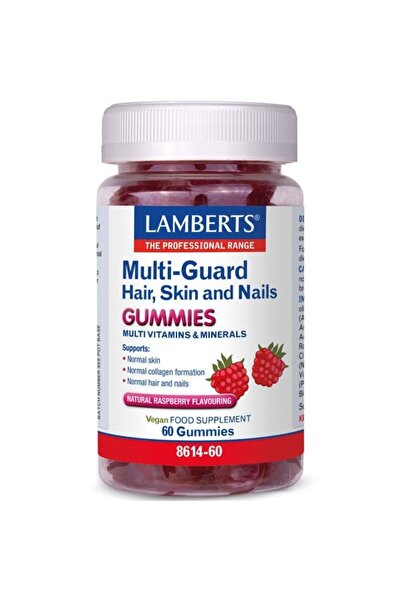 Lamberts Multi Guard Ζελεδάκια για Μαλλιά, Δέρμα και Νύχια - Με Γεύση Σμέουρο...