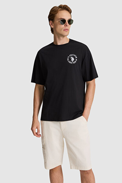 U.S. Polo Assn. Erkek Siyah Tişört 50327160-VR046