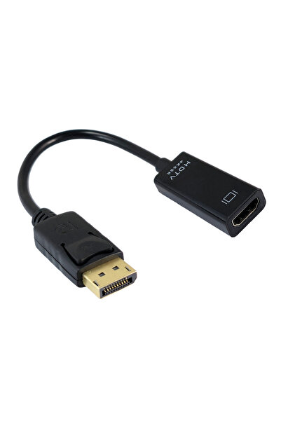 POWERTECH αντάπτορας DisplayPort σε HDMI CAB-DP076, 4K/60Hz, 0.1m, μαύρος