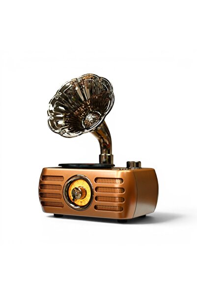 ROYALTREND Gramafon Şık Tasarım Nostalji Radyo,Bluetooth Trend Nostaljik Radyo