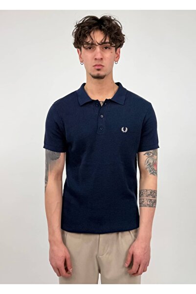 zaee Rib Textured Slim Fit Polo T-Shirt