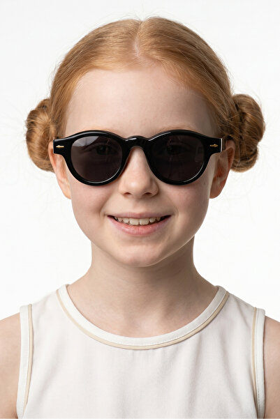 Bilge Karga Yecil Black Black Girls' Sunglasses