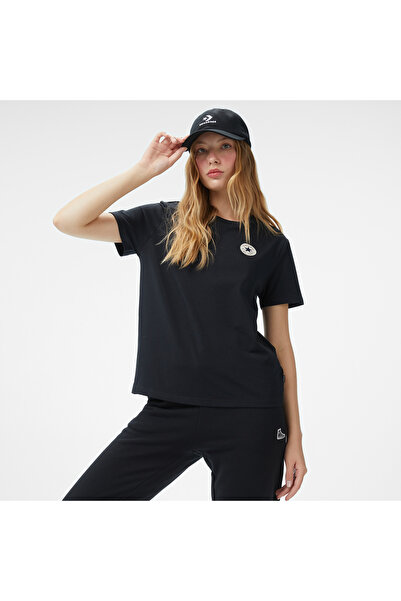 Converse Kadın Siyah T-Shirt