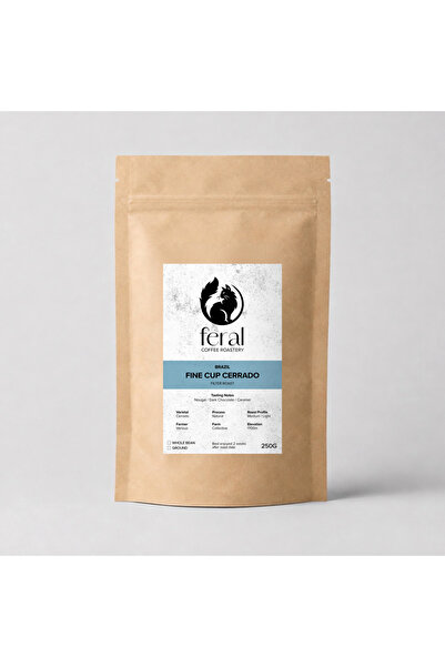 Roastery Brezilya Fine Cup Cerrado Nitelikli Filtre Çekirdek Kahve 250 g