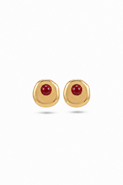 Charmist Steel Tera Earrings Burgundy