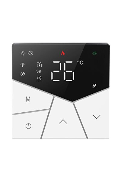 unbranded Smart θερμοστάτης πετρελαίου BHT-15GBLW, WiFi, χωνευτός, μαύρος