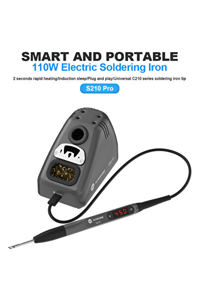 SUNSHINE σταθμός κόλλησης 210 Pro με κολλητήρι, 110W, 100~450 °C