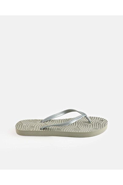 REDTAG Women Green Textured Casual Flip-Flops