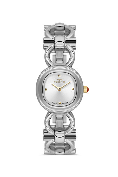 FERRO Silver Steel Cord Women's Wristwatch Fl40175A-A 3 Atm Water Resistant 2...