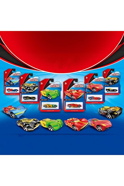 Flippy Set 6 Masinute Sport Metalice, Flippy, Tip Alloy Race Cars S54, 1:64, ...