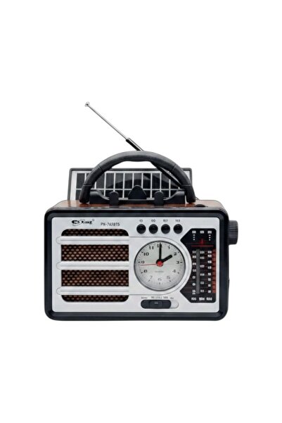 Tradesor Επαναφορτιζόμενο ραδιόφωνο Retro με ηλιακό πάνελ - PX-767BTS - 70767...