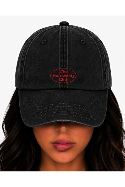 WeavedCo Women's Aesthetic the Homebody Club Vintage Washed Hat (Not Printed,...