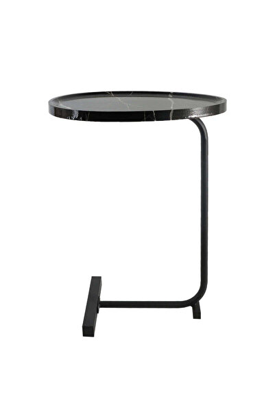 China Side Table for Service with Base Chipboard 60X30X45Cm Black