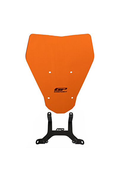 GP KOMPOZİT KTM Duke 250 2024-2026 Uyumlu Ön Cam Turuncu 35 cm