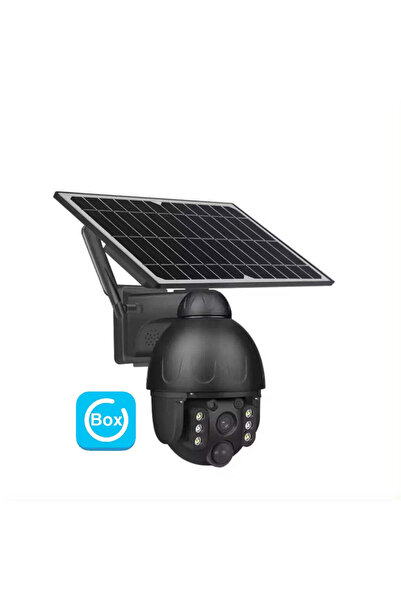 Beseder Cameră de Supraveghere WiFi Exterior 4MP, Ubox, cu Panou Solar, Rotir...