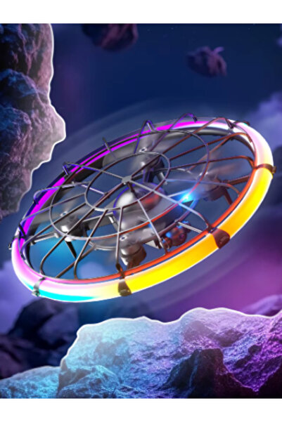 Unico LED Işıklı UFO Drone Uzaktan Kumandalı HD Kameralı Eğlence ve Hobi ve Oyuncak Drone Akıllı Uçan Disk