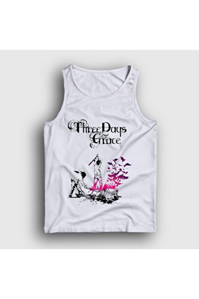 Presmono Unisex White Life Starts Now Rock Three Days Grace Tank Top 612718Tt