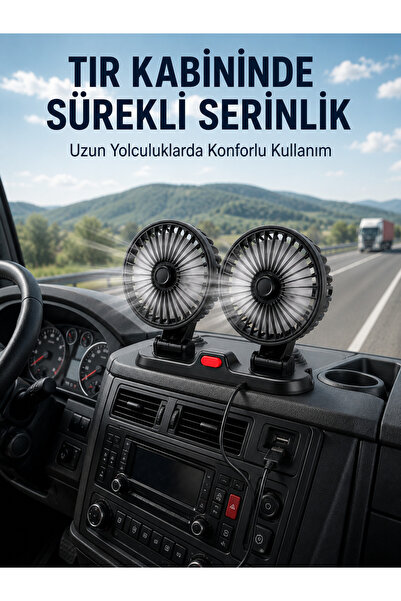 teknotrust Premium ventilator za hlađenje u automobilu sa dvostrukom glavom i...
