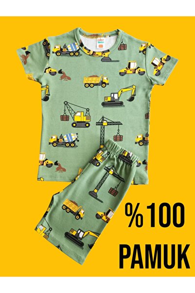 Çamaşır Bahçesi 100% Cotton Children's Shorts Set # Printed Children's Shorts...