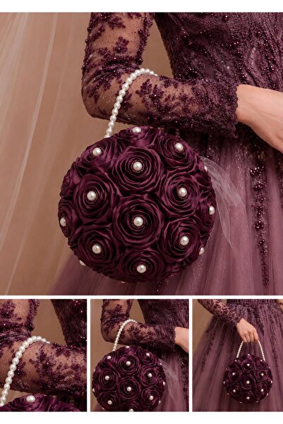 CANSIN Bride's Bouquet Made of Non-Fading Ribbons