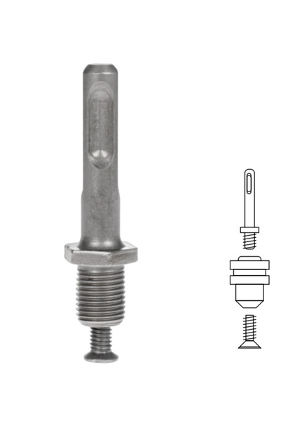 KRAUSMANN AC10489 Αντάπτορας για τσοκ δραπάνων SDS-PLUS 1/2'' × 20 mm