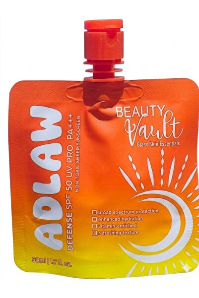 Beauty Vault Adlaw Defense Sunscreen with SPF 50 UV PRO