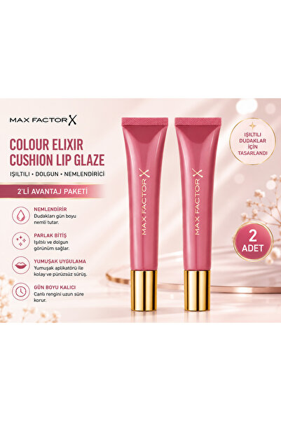 Max Factor Colour Elixir Cushion Lip Gloss 020 Splendor Chic Nemlendirici Dud...