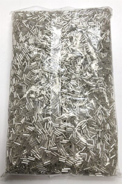 HERALDİS Silver Color Pipe Beads 100 Grams