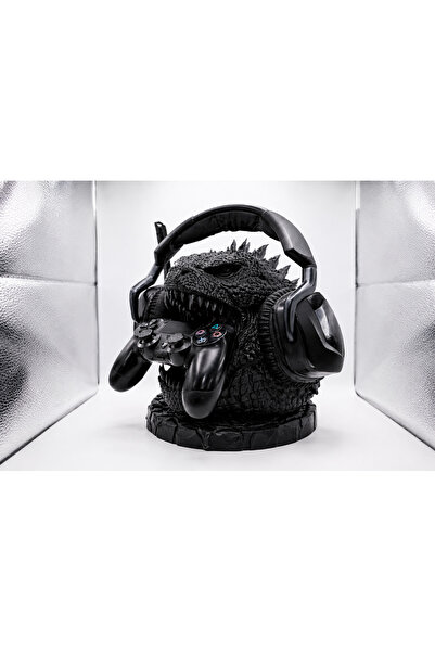 SEKO COMPANY Godzilla Dekoratif Gamer Kulaklık Standı - Kulaklık Tutucu- 24 cm