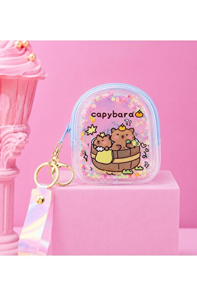EMKSHOP Capybara Puffy Mini Wallet Bag (10.5 cm * 8.5 cm)