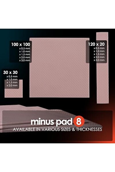 Yıldızan Msa Shop Thermal Grizzly Minus Pad 8 Thermopad – 100 × 100 × 2 Mm, T...