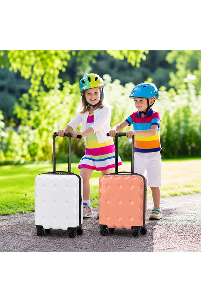 WAF Kids Luggage Set 18-Inch 2-Piece Polycarbonate Hardshell Suitcase with 36...