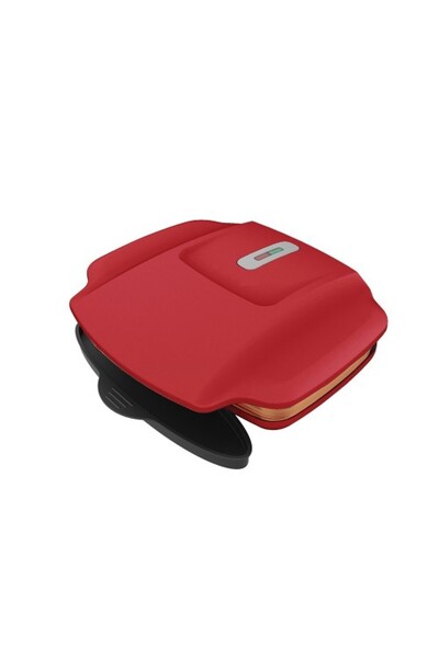 HomeVero Zero Fat Grill Επιτραπέζια Ηλεκτρική Ψησταριά Σχάρας 1000W Κόκκινη
