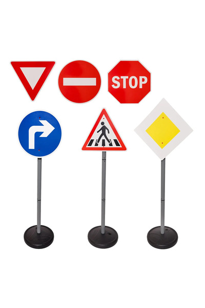Generic Set 6 semne de circulație gigant pentru educație rutieră Alldoro