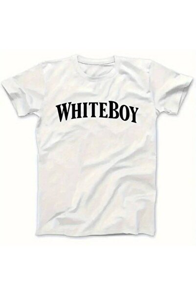 23 nisan قميص رجالي من WHITEBOY بطباعة جرافيك - أبيض مع طباعة سوداء بارزة، قم...