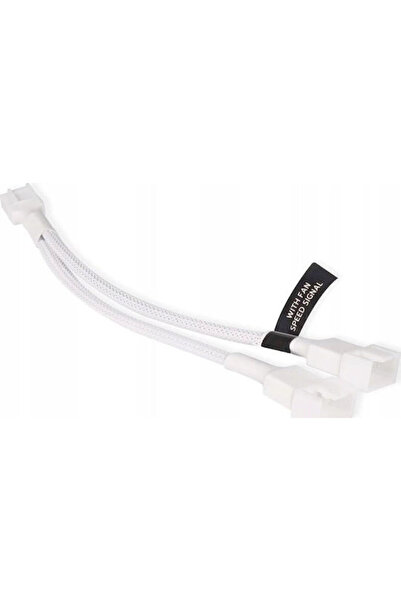 Alphacool Cablu ventilator Y-Splitter 4 pini la 2x 4 pini PWM 15cm Alb