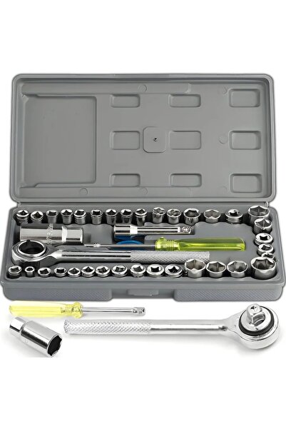 MACVI Set de scule din oțel Cr-V, 40 de piese — Perfect pentru proiecte de br...