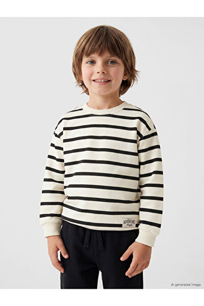 LC Waikiki Lcw Kids Anthracite Striped Boys' Suit